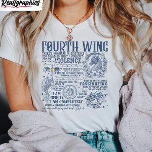 fourth wing shirt dragon rider short sleeve long sleeve 1 ftoohl