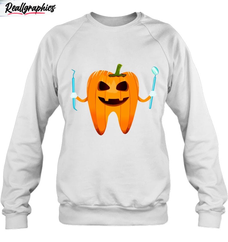 Funny Dental Halloween Tooth Pumpkin Dentist Halloween Gift Shirt Funny Dental Halloween Tooth Pumpkin Dentist Halloween Gift Shirt