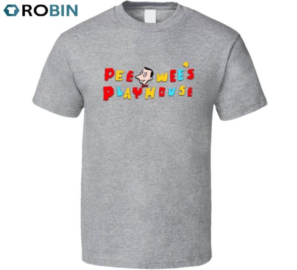 funny pee wees playhouse shirt jersey pee wee herman 80s tv show crewneck unisex t shirt 1 zjmr4f