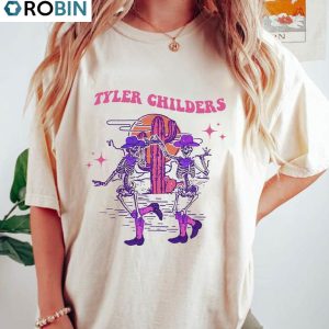 funny tyler childers skeleton neon shirt childers bullhead boho style hoodie long sleeve 1 t2guhy