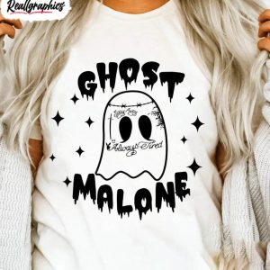ghost malone retro 90s shirt cool design unisex hoodie crewneck for halloween party 1 sgprt7