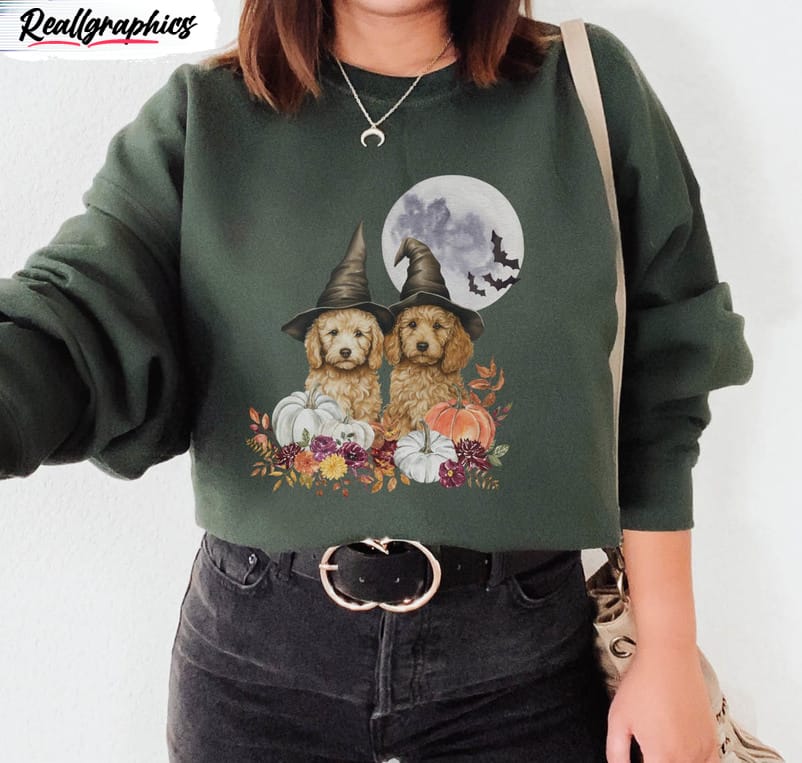 goldendoodle halloween shirt halloween dog unisex hoodie sweater 2 in7i6u