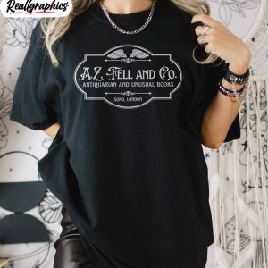 Good Omens A Z Fell And Co Shirt, Antiquarian And Unusual Books Sweater Unisex T-shirt