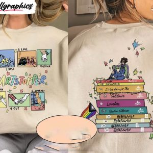 heartstopper book shirt charlie and friends crewneck short sleeve 1 vpludt