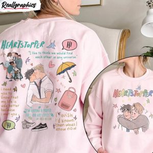 heartstopper hi hi shirt nick and charlie short sleeve unisex t shirt 1 drx0or