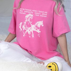 horses are not the patriarchy shirt barbie movie short sleeve unisex t shirt 1 pnkgvy