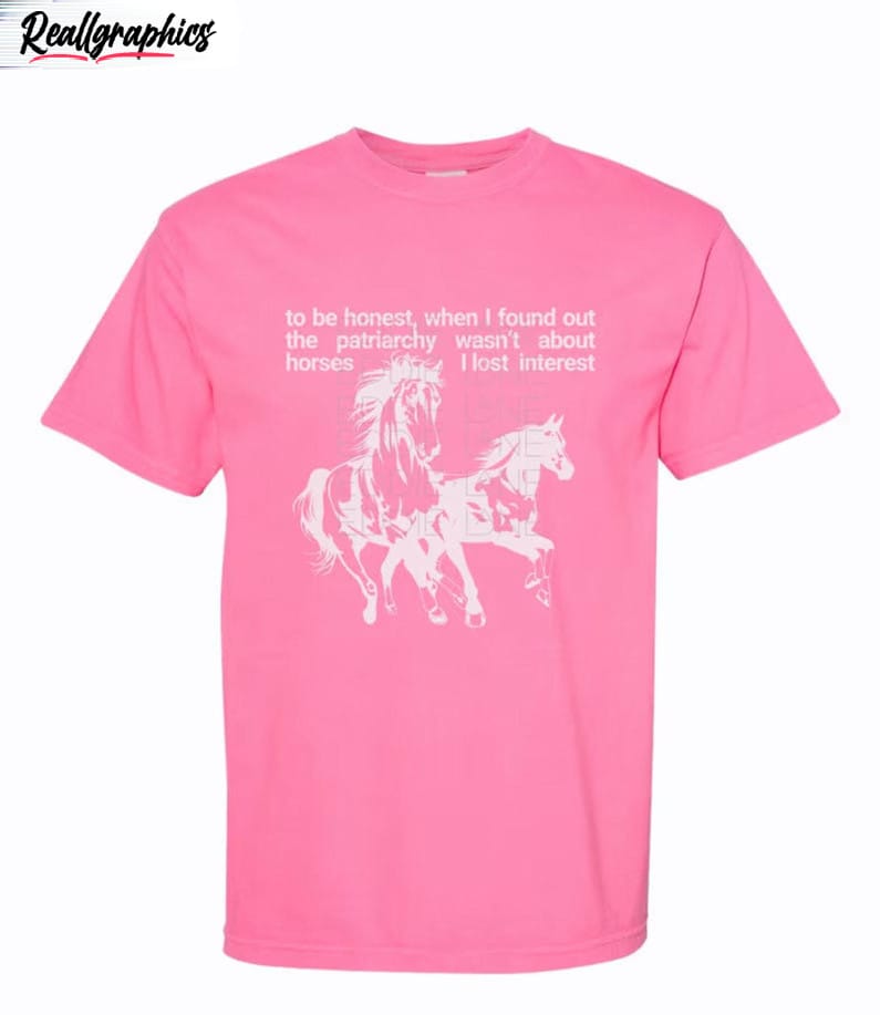 horses are not the patriarchy shirt barbie movie short sleeve unisex t shirt 2 fh25cv