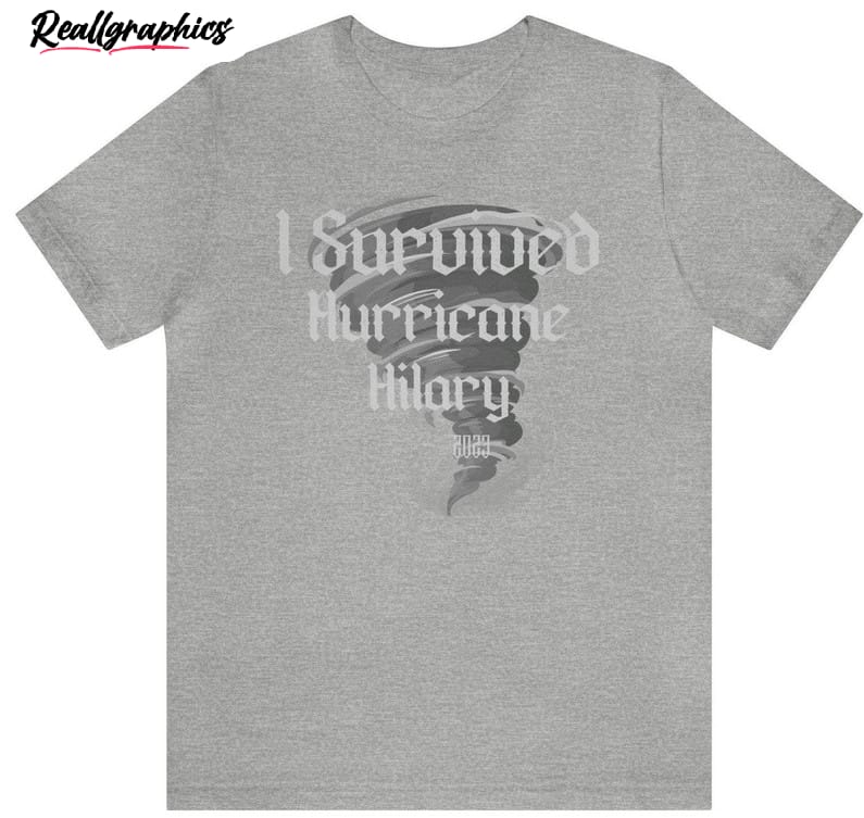 Hurricane Hilary Survivor Shirt, Trendy Short Sleeve Unisex T Shirt Hurricane Hilary Survivor Shirt, Trendy Short Sleeve Unisex T Shirt