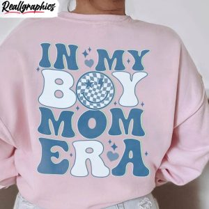 in my boy mom era smile face shirt boy mom cute unisex t shirt crewneck 1 tdoelx