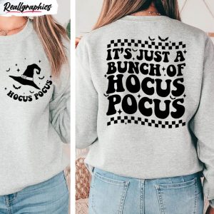 its just a bunch of hocus pocus shirt vintage design halloween short sleeve long sleeve 1 yrnpoh