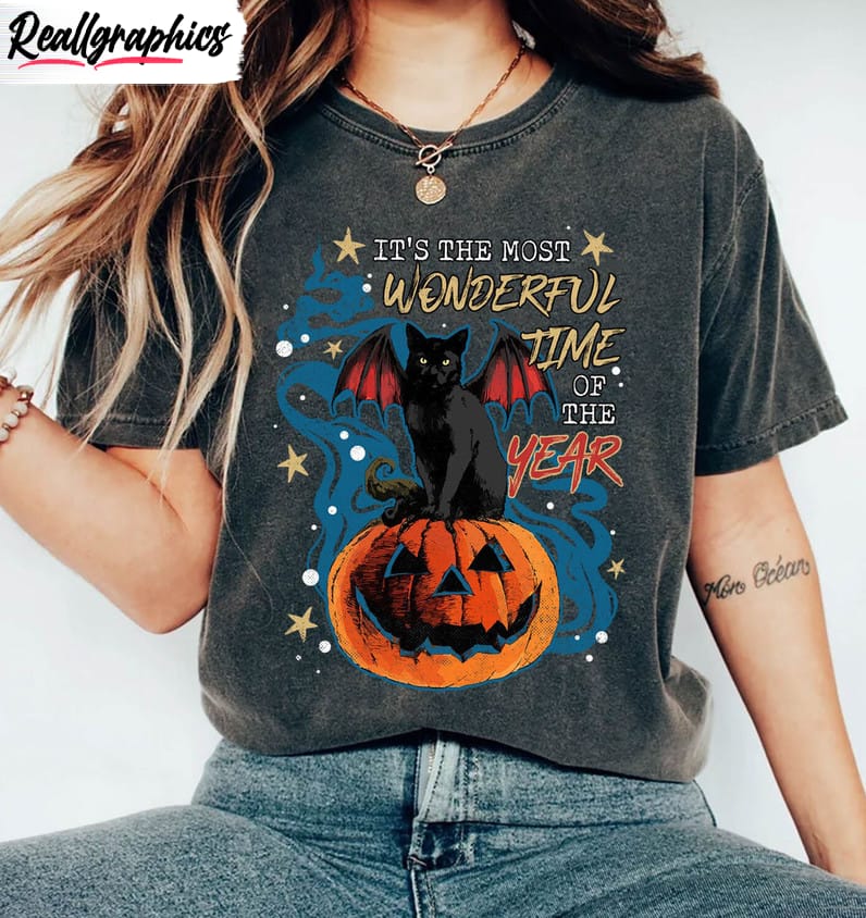 its the most wonderful time of the year halloween shirt pumpkin short sleeve unisex t shirt 1 ardgiv
