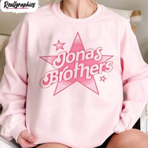 jonas brother cute shirt unique pink stars t shirt crewneck 1 ywnufz