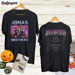 jonas brothers band fan shirt five albums one night the tour 2023 tee tops crewneck 1 nkarqz