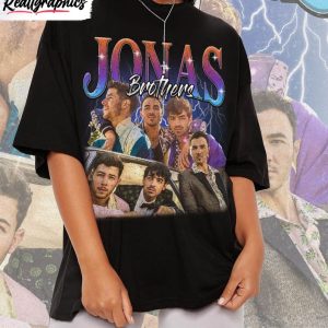 jonas brothers vintage shirt five albums one night tour crewneck sweatshirt 1 xo71af