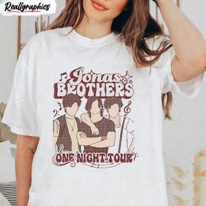 jonas brothers vintage shirt retro music short sleeve unisex hoodie 1 si4gop