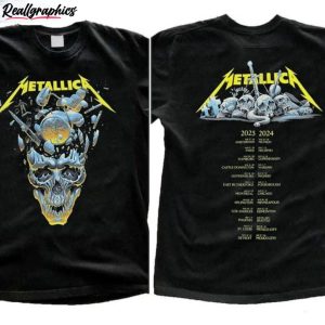 metallica band thrash shirt metal tour 2023 sweatshirt unisex t shirt 1 hc9et6
