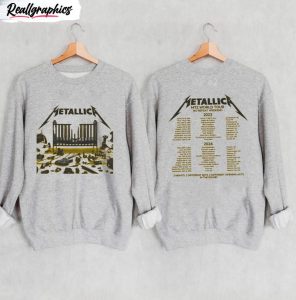 metallica world tour 2023 shirt metallica rock band unisex t shirt crewneck 2 neboip