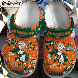 miami hurricanes ncaa sport team crocs for men and women 1 sc66c5