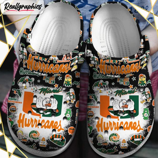 miami hurricanes ncaa sport team crocs shoes 1 t494g4