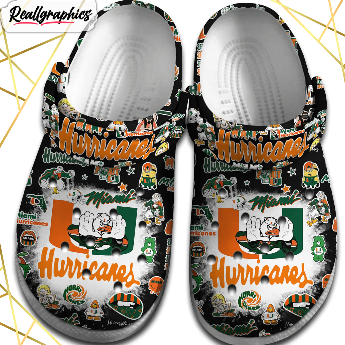 miami hurricanes ncaa sport team crocs shoes 2 t9yym5