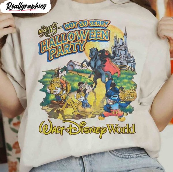 mickey and friends sleepy hollow shirt, disney mickey crewneck unisex hoodie