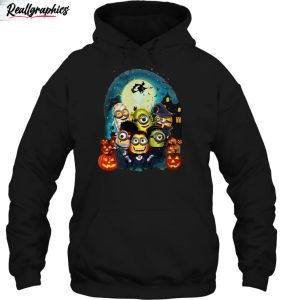 minions in halloween costume shirt