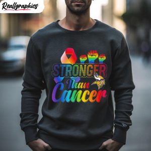 minnesota vikings stronger than cancer shirt