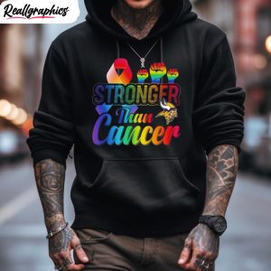 minnesota vikings stronger than cancer shirt