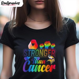 minnesota vikings stronger than cancer shirt