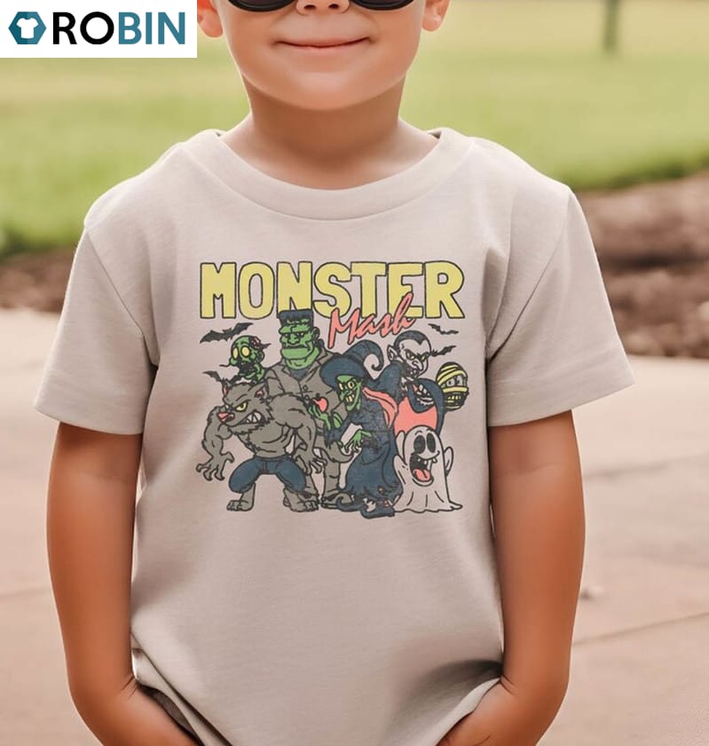 monster mash limited shirt retro halloween toddler sweatshirt crewneck 1 pcubx7