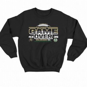 colorado buffaloes vs colorado state rams 2023 rocky mountain showdown football score unisex t-shirt, hoodie, sweatshirt