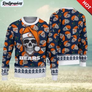 chicago-bears-fans-skull-outwear-ugly-christmas-sweater-2