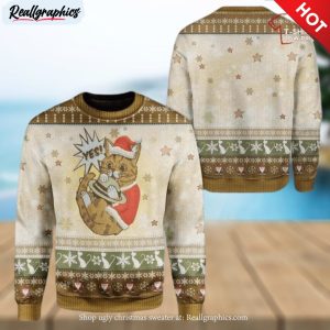 christmas-cute-cat-womens-ugly-sweater-1
