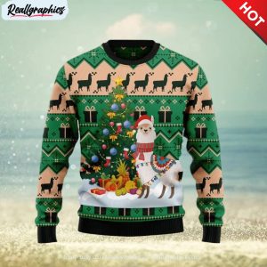 christmas-tree-llama-ugly-christmas-sweater-gift-for-men-and-women-1