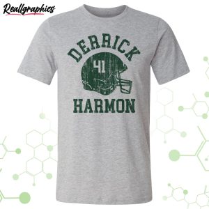 derrick harmon college helmet font unisex t-shirt, hoodie, sweatshirt
