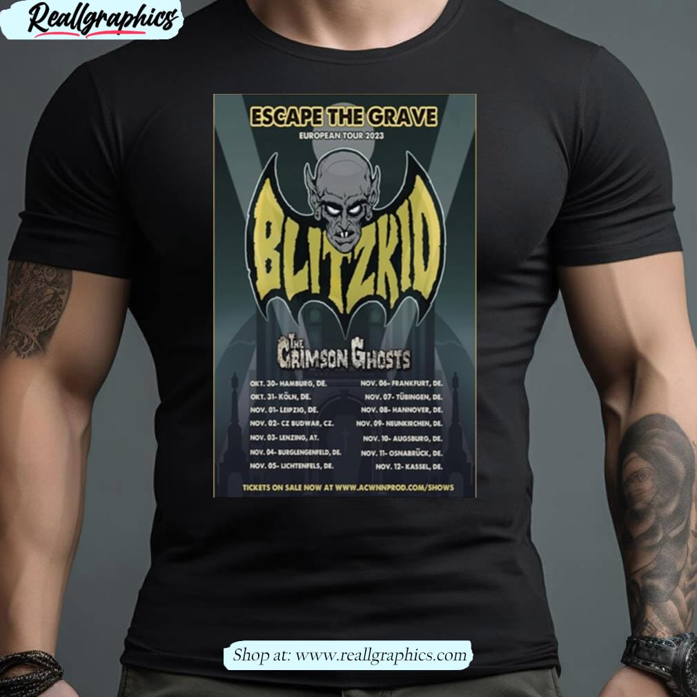 Escape The Grave European Tour 2023 Art Poster Design Shirt Images By Hersmiles Escape The Grave European Tour 2023 Art Poster Design Shirt