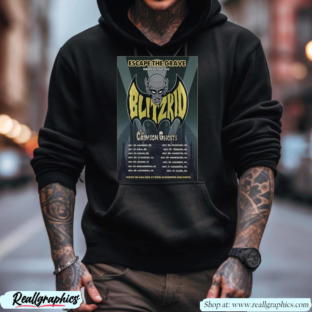 Escape The Grave European Tour 2023 Art Poster Design Shirt Escape The Grave European Tour 2023 Art Poster Design Shirt
