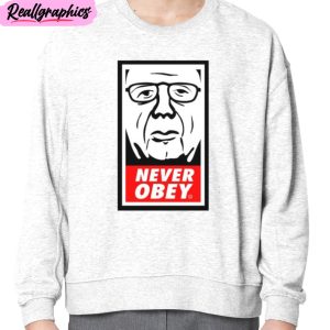 for bidden apparel never obey large print unisex t-shirt, hoodie, sweatshirt