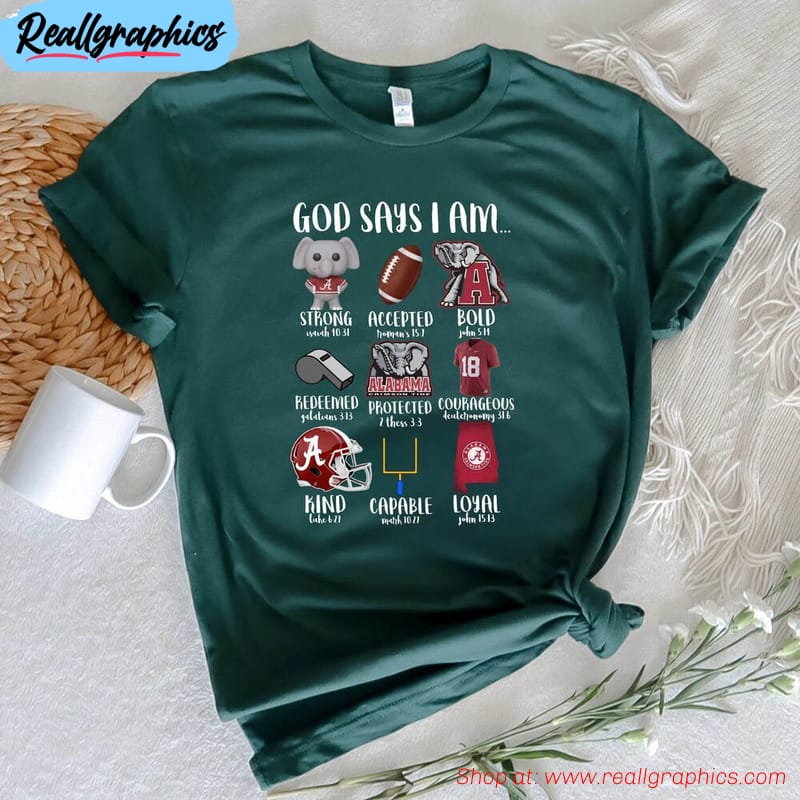 God Says I Am Shirt, Football Season Long Sleeve Short Sleeve God Says I Am Shirt, Football Season Long Sleeve Short Sleeve