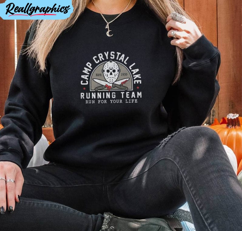 Groovy Camp Crystal Lake Shirt, Running Team Run For Your Life Tee Tops Sweater Groovy Camp Crystal Lake Shirt, Running Team Run For Your Life Tee Tops Sweater