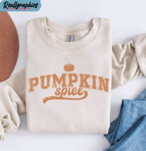 groovy pumpkin spice shirt, fall clothing halloween unisex hoodie short sleeve