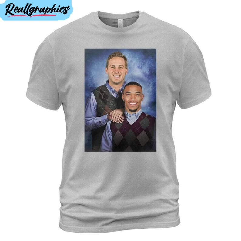 Jared Goff Amon Ra St Brown Detroit Lions Shirt, Funny Short Sleeve Crewneck Jared Goff Amon Ra St Brown Detroit Lions Shirt, Funny Short Sleeve Crewneck