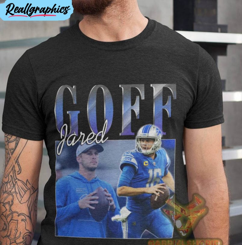 Jared Goff Vintage Shirt, Retro Crewneck Unisex Hoodie Jared Goff Vintage Shirt, Retro Crewneck Unisex Hoodie