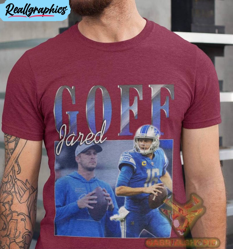 Jared Goff Vintage Shirt, Retro Crewneck Unisex Hoodie Jared Goff Vintage Shirt, Retro Crewneck Unisex Hoodie