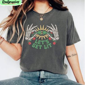 lets-get-lit-christmas-shirt-funny-holiday-crewneck-unisex-t-shirt-1