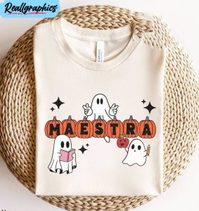 maestra halloween shirt , halloween spanish unisex hoodie crewneck