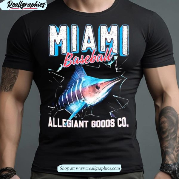 miami baseball throwback mascot shirt