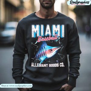 miami baseball throwback mascot shirt