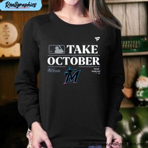 miami marlins fanatics branded 2023 postseason locker room unisex t-shirt, hoodie, sweatshirt