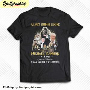 michael-gambon-albus-dumbledore-1940-2023-harry-potter-memories-t-shirt-1